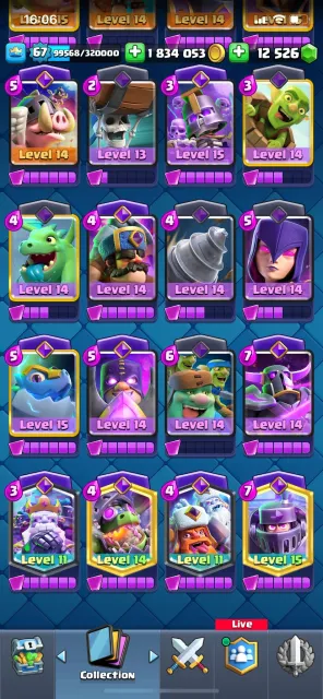 🔴 CLASH ROYALE + CLASH OF CLANS + BRAWL STARS 🔴, 29 arena, 2057 level, 12375 trophies, 121 cards, 29 leg, Available