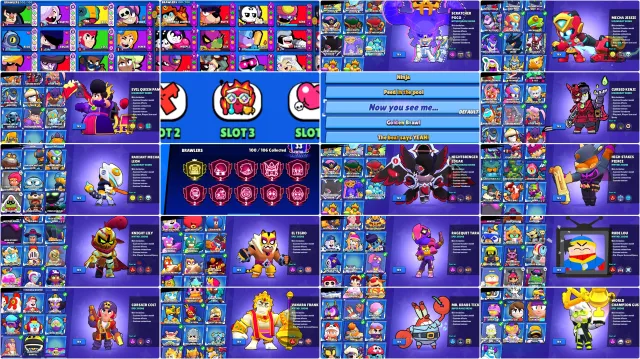 3 PRIME ON LEON💚EL TIGRO💛ESPORT BUTTON💛SPRAY 30 RANK💛39 BAFFI💛FURIOUS TARA💛NOT AFFECTED MM?, 45200 trophies, 100 brawlers, 33 primes