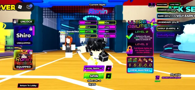 💚RONIN💚SHIRO💚SANJU💚MIKAGE💚💛CURVE SPIKE💛93LVL, Accounts