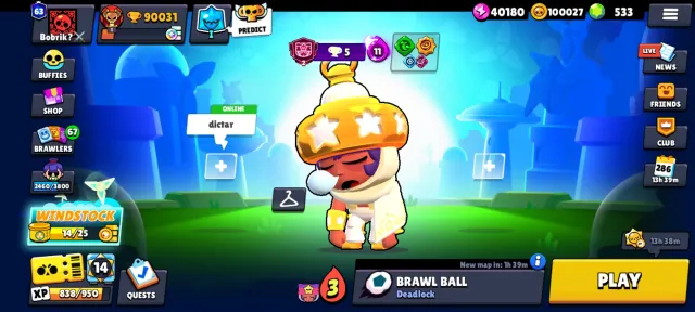 🔥 [FULL GMAIL ACCESS] 91k Trophies | 553 Gems | 100k Coins | 70k Blings | Huge Skin Collection!, trophies 91000, brawlers 105, primes 63