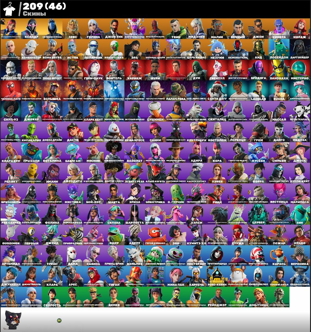 💟AUTO DELIVERY💟Nika🟣Kylo🌸Limit🟣Jill Valeytan🌸Lara Croft🟣Young Wildcat🌸Siren🟣Break🪨🌸, Sale, skins 209