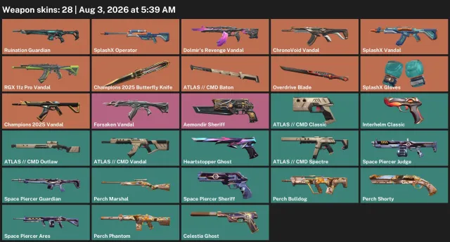 EU, 28 skins, ~ 33 325 VP, 6 Jul 2026 Last activity | Inventory value: ~ 33,325 VP, Продажа, Серебро 3, Агентов: 22, Скинов: 28