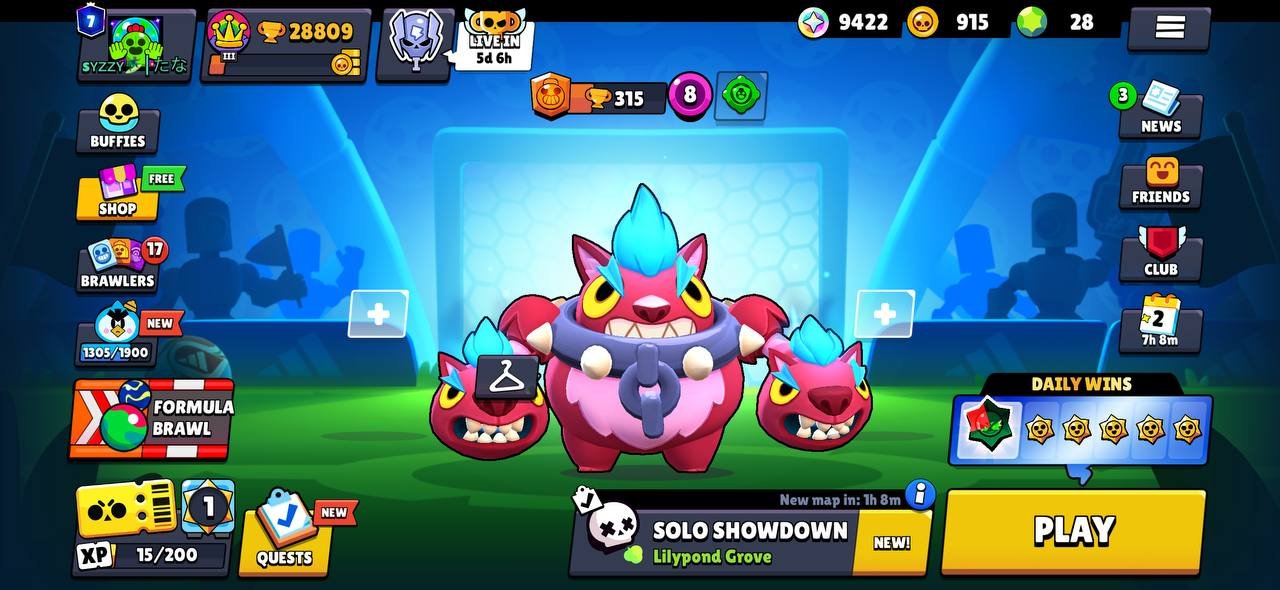 28k 💎, 80 brawlers + Sirius, 7 leg, 18 11 strength + 9 hyper, 9k bling, 160 skins, description👇, trophies 28000, brawlers 80