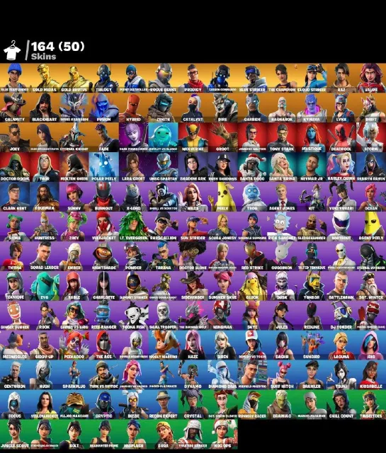 [PC/XBOX/PSN] 164 SKINS | 49 EXCLUSIVES |LVL 2983 | GOLD MIDAS | BLUE TEAM LEADER 🔥, Vente, skins 164