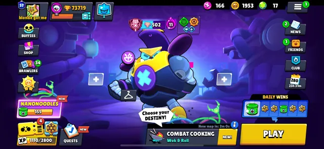 Fat account, 61 11 power, a lot of skins, trophies 73750, brawlers 104, primes 57