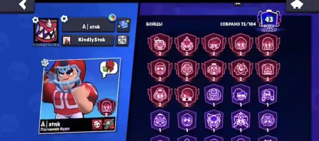 A 2026 account — suitable as a base, comes with 2 primes., trophies 54000, brawlers 73, primes 43