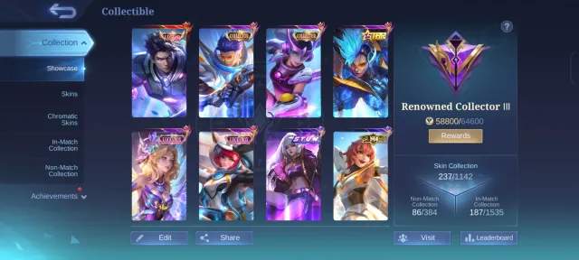 ALUCARD LEGEND COLLECTOR GREN VANVAN STAN SELENA LAKIBOKS KIMMY LUNOX M4 BEA