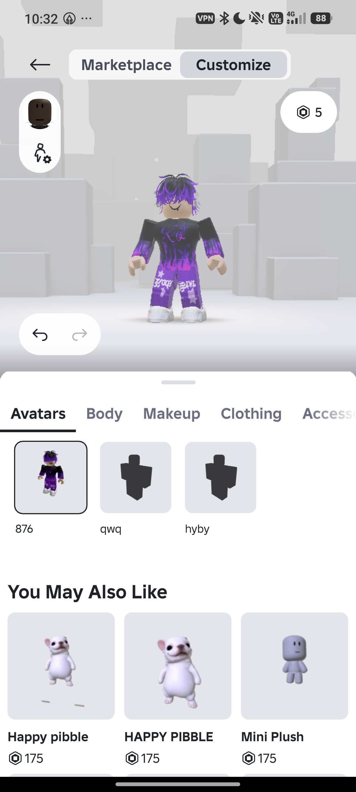 2020 gaming account for a boy, total of 5k Robux, Sale, Voice chat: No