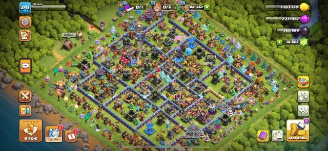 Selling account 18 TH || 6 BUILDERS || 241 LEVEL || 10 SKINS || 100/100/76/80/53/8, 18 TH Home Village, 10 TH Builder
