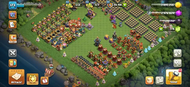 Top account with top gear and upgrades, 17 TH Home Village, 10 TH Builder