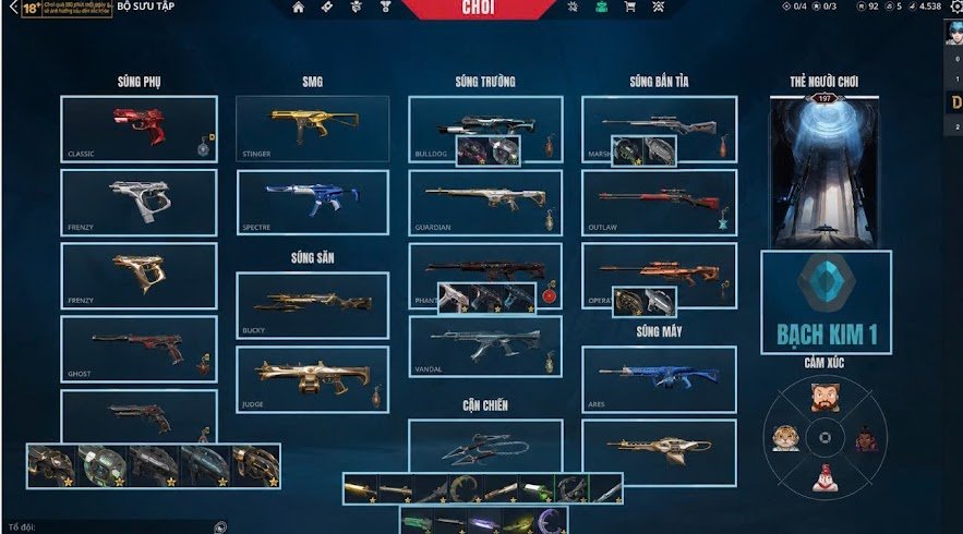❤️🔥 APAC 🎮 Ascendant 1 ✨ Premium Collection 🔪 7 Melee 🔫 18 Gun Skins ⭐ Limited Skins, Sale, Ascendant 1, Agents: 18, Skins: 25