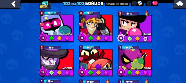 cool account for twink or regular acc, trophies 57346, brawlers 103, primes 45