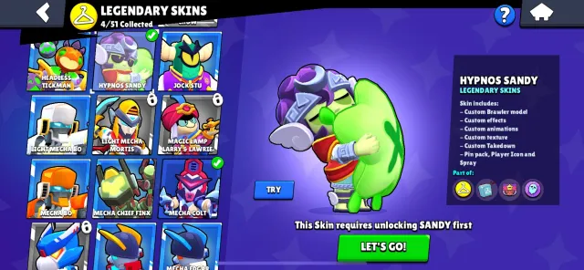 good account , two 3 prestige , many great skins, trophies 45000, brawlers 54, primes 19