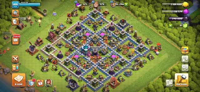 clash of clans 13TX 4 heroes powerful upgrade, 13 TH Home Village, 7 TH Builder Base