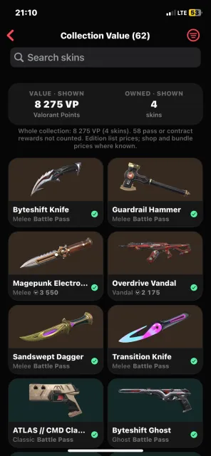 EU account for sale with battle pass and some cool skins, Sale, Silver 2, Agents: 28, Skins: 61