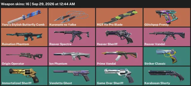 🟢 28 250VP 🟢 🖤 WITH CROWNS 🖤 👑 REAPER 👑 🩸 RGX 11z Pro 🩸 🟣 START 🟣, Sale, Under calibration, Agents: 22, Skins: 16