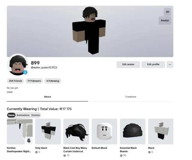 🔥 Korblox Deathspeaker | 🎒 Inventory price: 71136 (1012) | 🎤 Voice Chat None | 🎩 RAP: 6237 (1), Sale, Voice chat: No