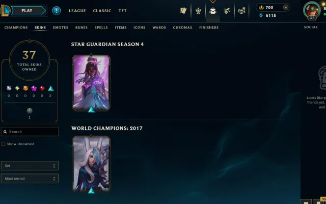 EUW - Platinum IV 59% WR Handleveled Unverified - Star Guardian Senna, SSG Xayah 700 RP, Продажа, уровень 37, чемпионы 37, скины 2, Платина