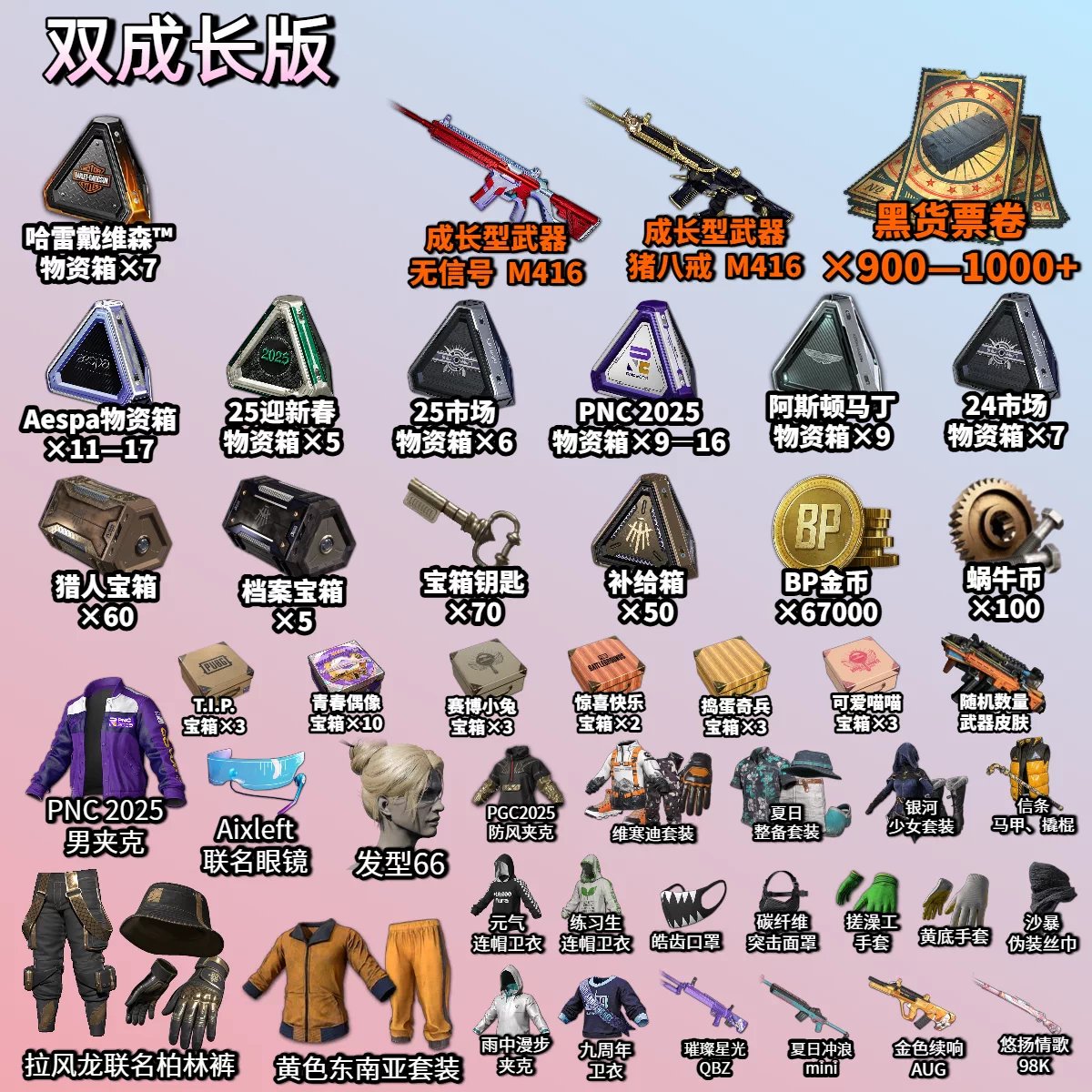 🎫 1500 COUPONS | 🆔 NAME CHANGE CARD | 👕 XINGHUN SET | 📦 250+ TOTAL CRATES, No BATTLEGROUNDS Plus