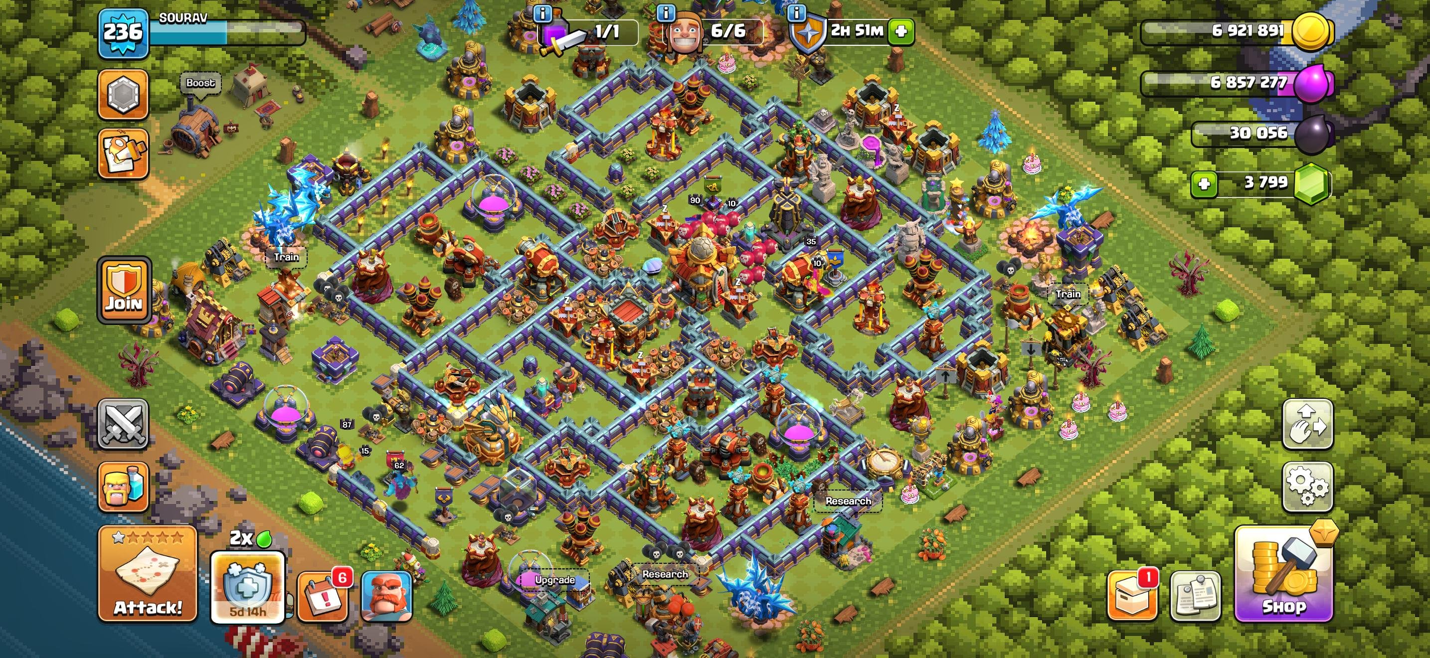 TH 16 Full Max ✅ 87-90-62-58-35 ✅ 4x Epic High Lvl ✅ BH 10 A-Z Full Max ✅ NC Yes ✧ Near Max Lab, 16 TH Main Village