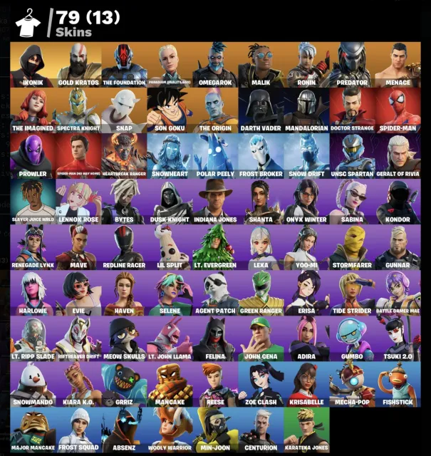 Ikonik | Compte entièrement à vous | Accès complet | Garantie, Vente, skins 79