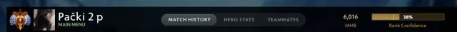 MAINPOOL 6OOO MMR, Sale, 6016 MMR, 10715 Behavior score, 6093 вежливости, 484 games, 404 hours