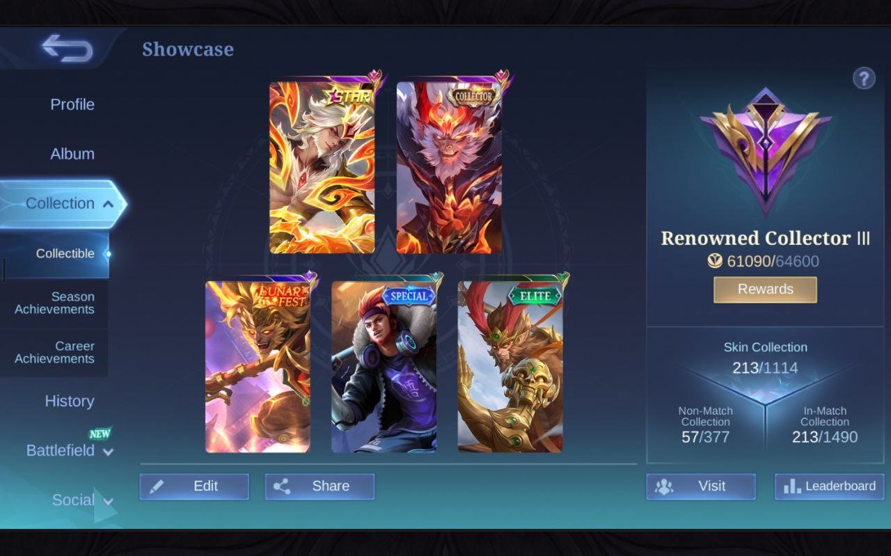 I will help you find an account with the skin you need., Sale, Rank: Legend, Level: 55, Winrate: 50%, Heroes: 120, Skins: 213