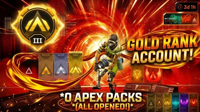 ⭐ Apex Legends Золото (Gold) 🏆 24+ Лвл (Готов к Рейтингу) 📧 Родная Почта (OGE) 🔓 Доступ, Золото, 24 уровень, Реликвия: Нет