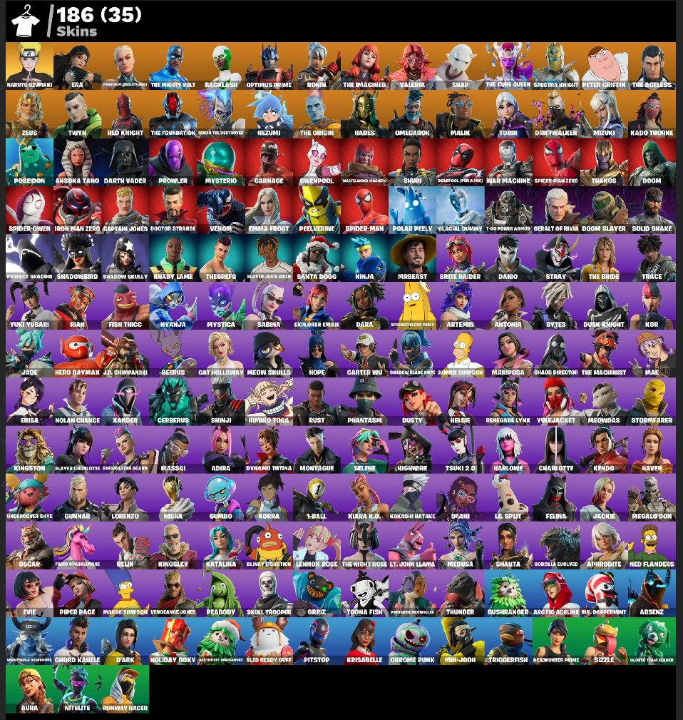 [PC] 186 skins | Naruto Uzumaki | Era | Paradigm (Reality-659) | The Mighty Volt | Backlash, Sale, skins 186