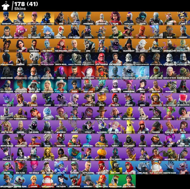 Take The L|OG STW|Master Chief|Rogue Agent|Carbon Commando|Hybrid|Rox|Carbide|Spectra Knight|Arachne, Sale, skins 178