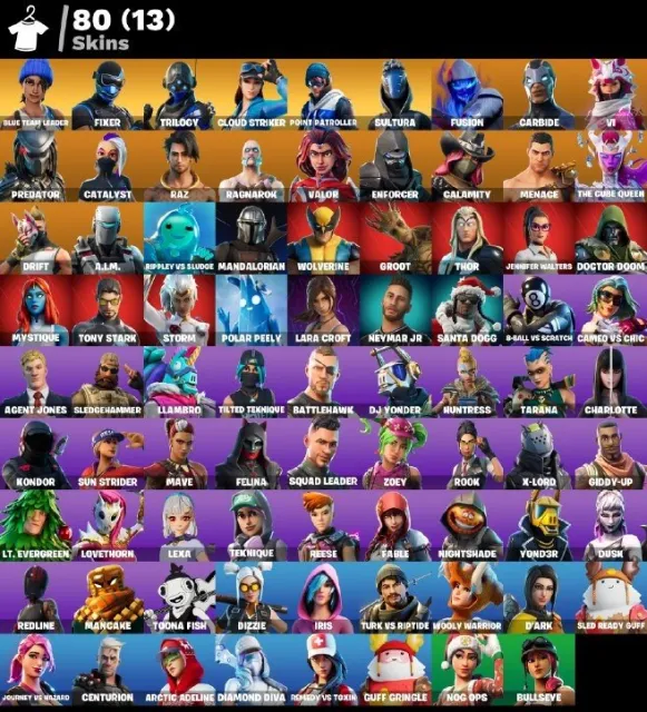 [PC/XBOX/PSN] ❤️ 80 SKINS | 💎 BLUE TEAM LEADER | 🔥 SULTURA | ✨ 31 EXKLUSIV | 💰 450 V-BUCKS, Verkauf, Skins 80