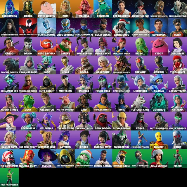 [PC/XBOX/PSN]🔥91 SKINS | LVL 2688 | 🌌 ANDROMEDA | 🍗PETER GRIFFIN |🤖 GENERAL GRIEVOUS |🔓 FULL ACCESS, Продажа, скины 91