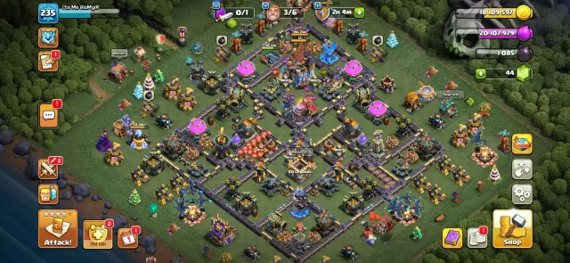 TH 18! 235xp | Wall Maxed | Duke maxed | 10 epic, 18 TH Родной Деревни