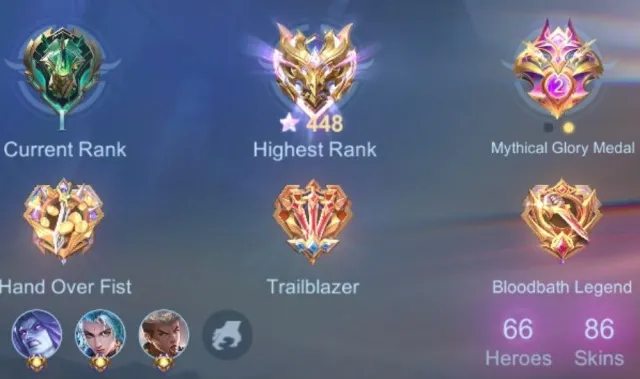 🦅 Best twink account to start | 81% Win Rate | 🦅, Sale, Rank: Mythical Immortal, Level: 40, Win Rate: 81%, Heroes: 72, Skins: 99