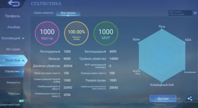🌍 ГЛОБАЛ АКК ✅ | 1000 ПОБЕД АКТИВНЫЙ СТРИК | ВЕКСАНА | 100% ПОБЕД В ОБЫЧНОМ РЕЖИМЕ | ПОД МАГА 💎, Продажа, Ранг: Без ранга, Уровень: 8, Процент побед: 100%, Герои: 132, Облики: 50