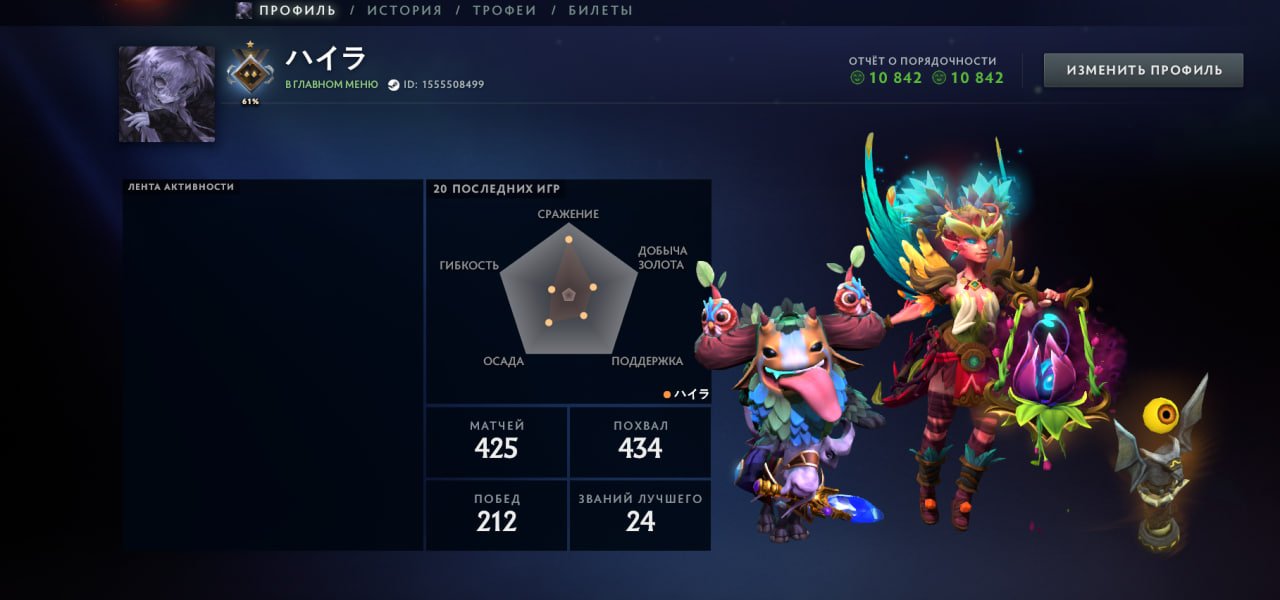 Account with the Inscribed Shattered Greatsword for Sven., Sale, 865 MMR, 10842 Behavior score, 425 games, 360 hours