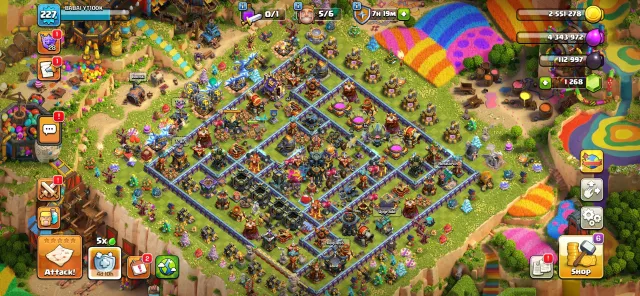 ☑️Th 17 (227lvl) MAX ☑️|| 83-95-60-70-44-4 ||🚨12 EQUIPMENTS 🚨~~BH 💯 max🔥|| FULL ACCESS ✅, 17 TH Main Village, 10 TH Builder