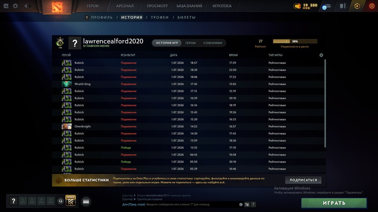 🌟 74 MMR | 11.7k behavior score