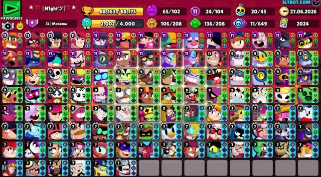 Big account in brawl stars. Read the caption, Price is negotiable, trophies 80000, brawlers 104, primes 66