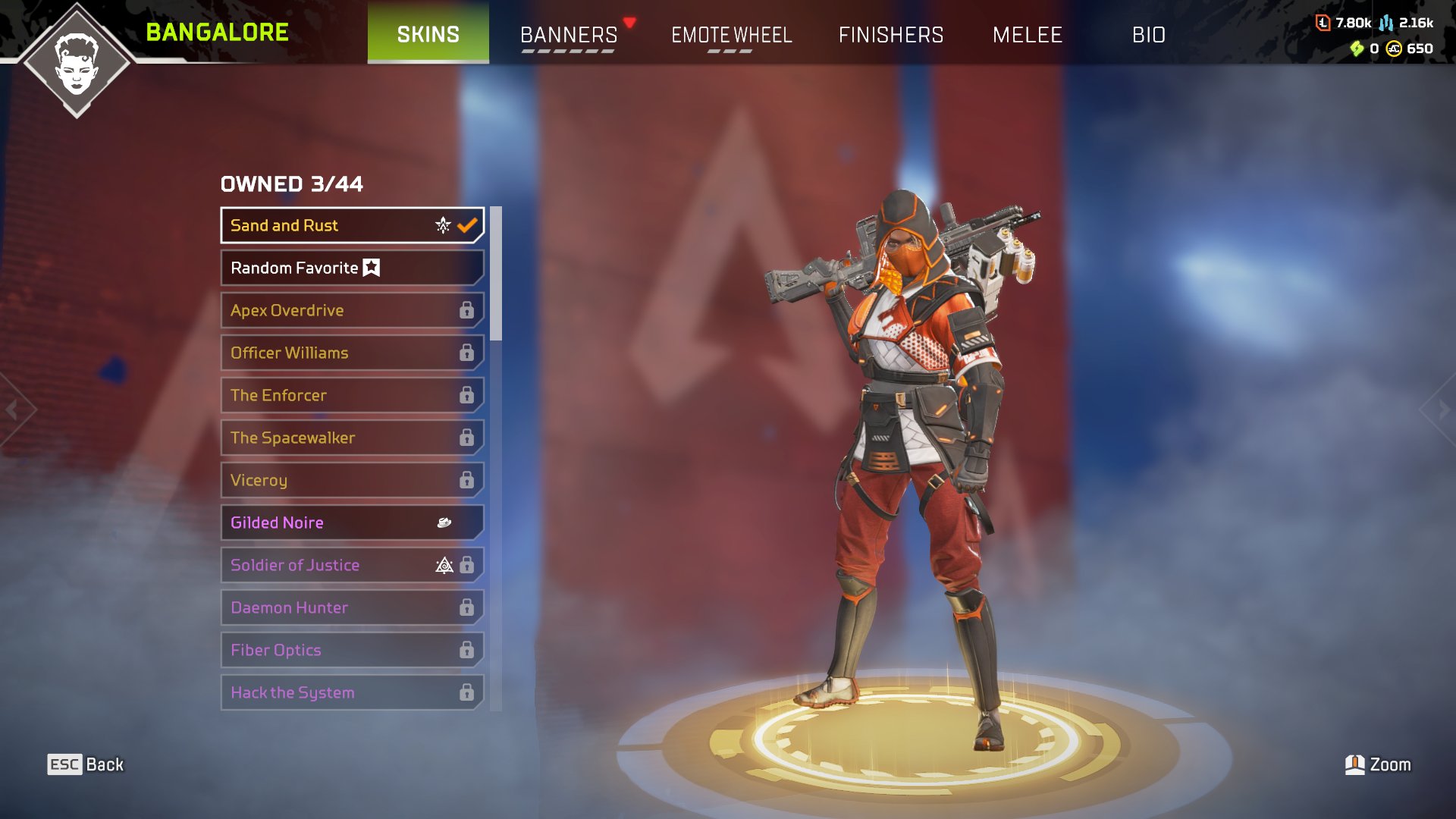 EA (20 Season - 110lvl, FLATLINE - Top Tier) ORIGINAL mail., No rank, 111 level, Relic: No