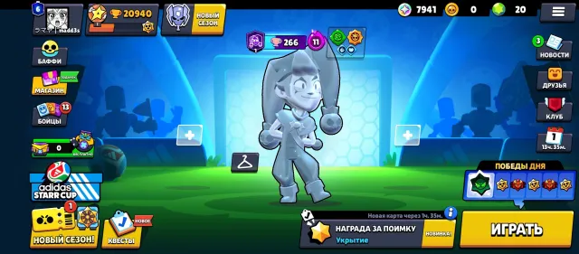 ⚡4 MAXIMUM RANKS⚡10 LEGENDARIES⚡4 TITLES⚡, trophies 20940, brawlers 77, primes 6