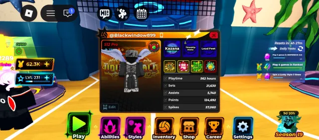 231 LVL | TSH | SHIRO | KAZANNA | SANJU | LEED FIT | S12,13,14,19 PRO | has pass | bundlss | Accounts