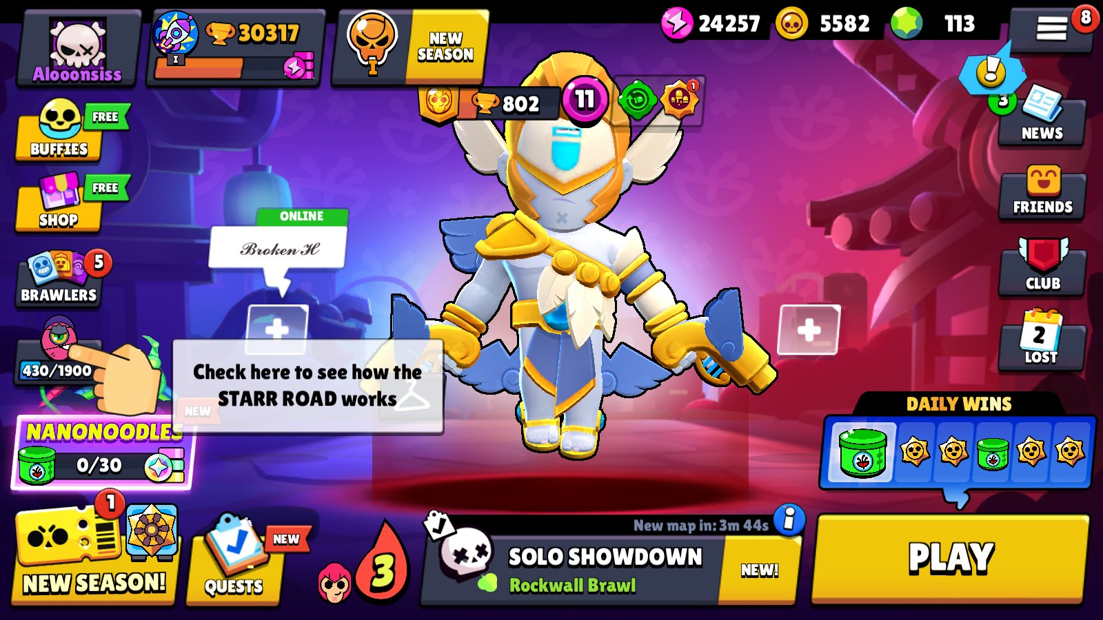 🏆30.000🏆👤71/104👤🟢RARE SKINS🟢 📹SCREENSHOTS📹, trophies 30301, brawlers 71
