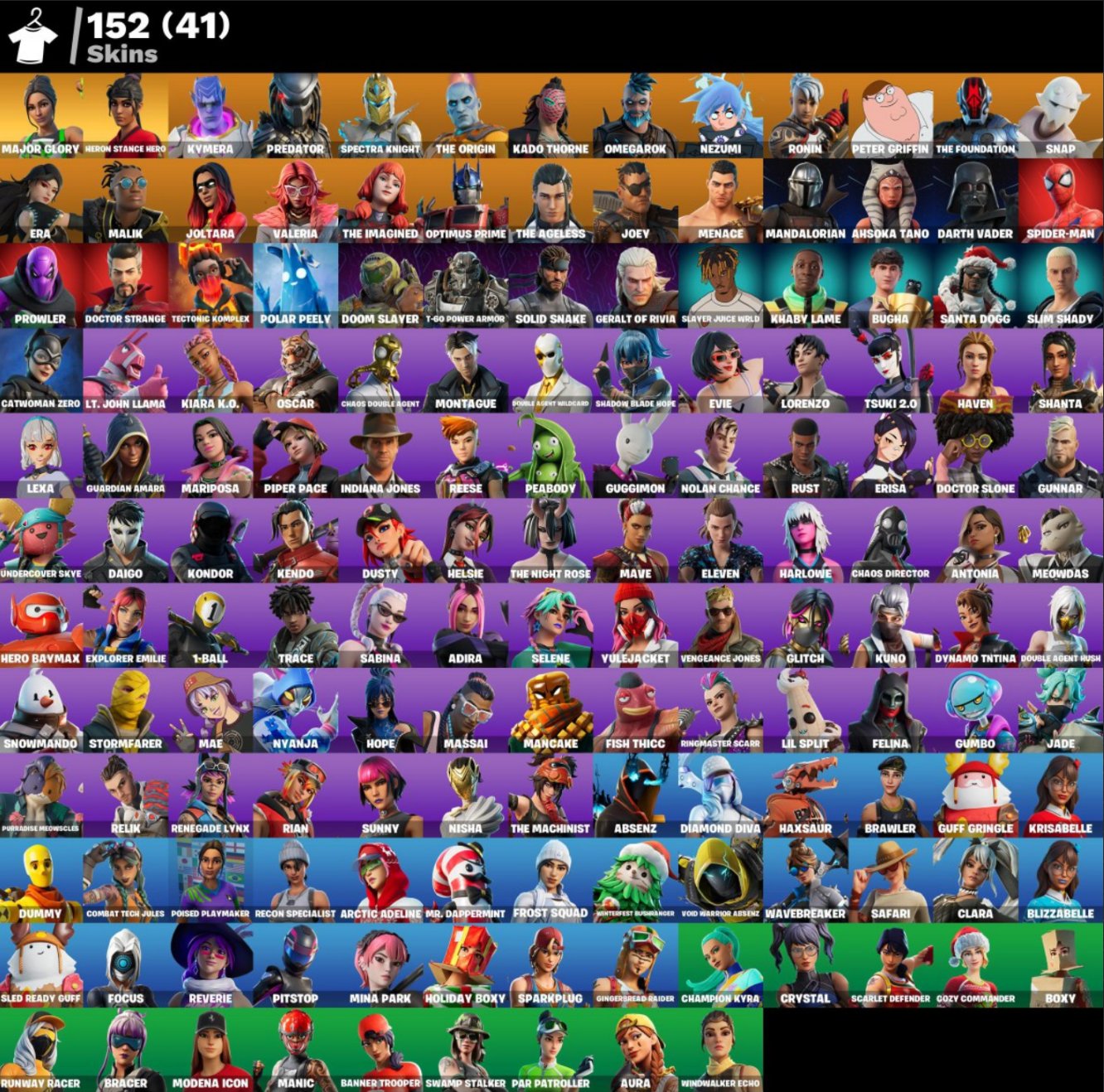 [PC] ⭐ 152 SKINS ⭐ MAIL CHANGE ⭐ Leviathan Axe | Major Glory | Heron Stance Hero ⭐, Sale, skins 152