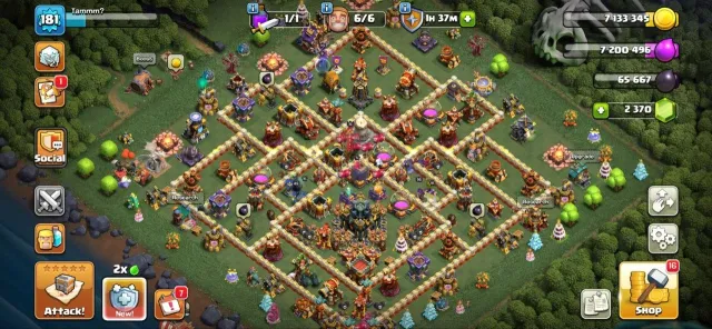 💥 60% Discount Shop | 👑 TH17 | 🦸 Heroes 93-95-65-70-45-15 | ⚔️ 7× Epic Equipment Nearly Maxed, 17 TH Родной Деревни, 9 TH Строителя