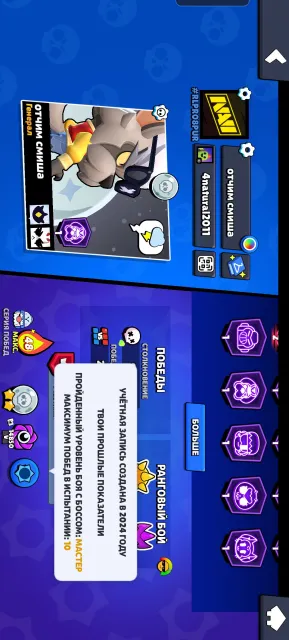 Selling a Brawl Stars account, 29373 trophies, 106 brawlers, 12 primes