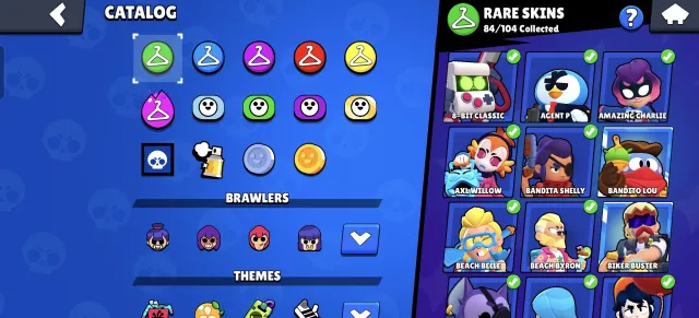 Very cool account in Brawl Stars, 37880 trophies, 105 brawlers, 17 primes