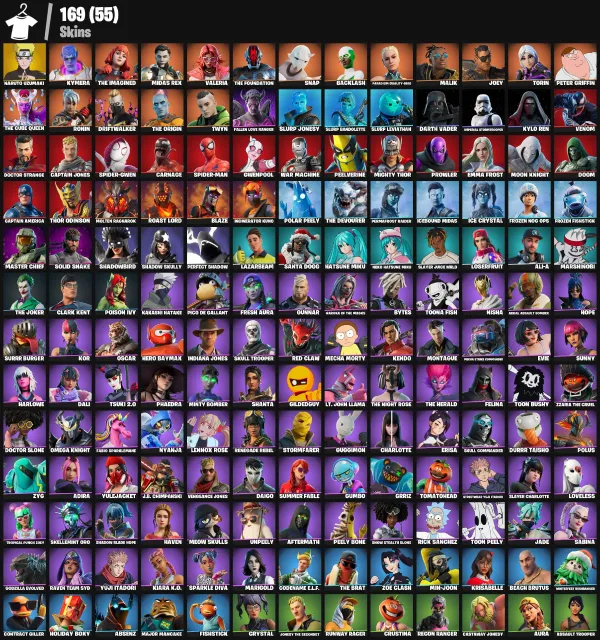 ⚡ NARUTO UZUMAKI • Master Chief • Midas Rex • Backlash | 169 Skins | (PC/XBOX/PSN), Продажа, скины 169
