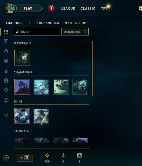 🤍☁️🌿🍃✨️EUW S12Gold 🤍☁️🌿🍃✨️ Space Groove Samira 🤍☁️🌿🍃✨️, Sale, level 34, champions 22, skins 1, Unranked