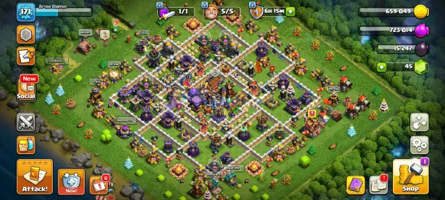 TH 18 ✅BUYER MAIL TRANSFER✅BEST WALL AND DEFENCE EVERYTHING GOOD✅HERO: 53/66/45/26/18/4, 18 TH Родной Деревни, 9 TH Строителя